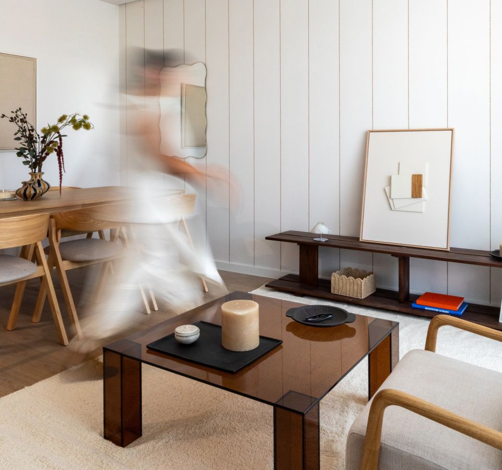 Salón de una vivienda de Serenia Valdebebas